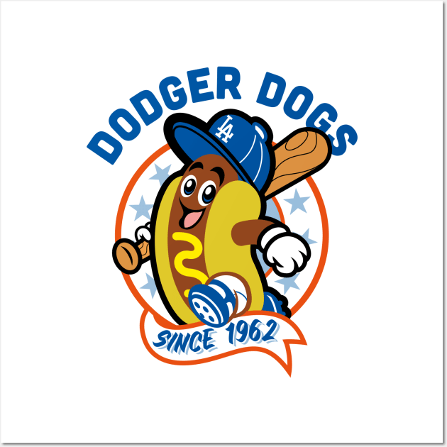 Dodger Dogs Slugger Wall Art by ElRyeShop